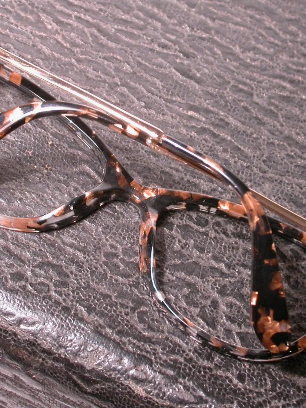 Authentic Dolce & Gabbana Designer Gold and Tort Eyeglasses Frames Made in Italy